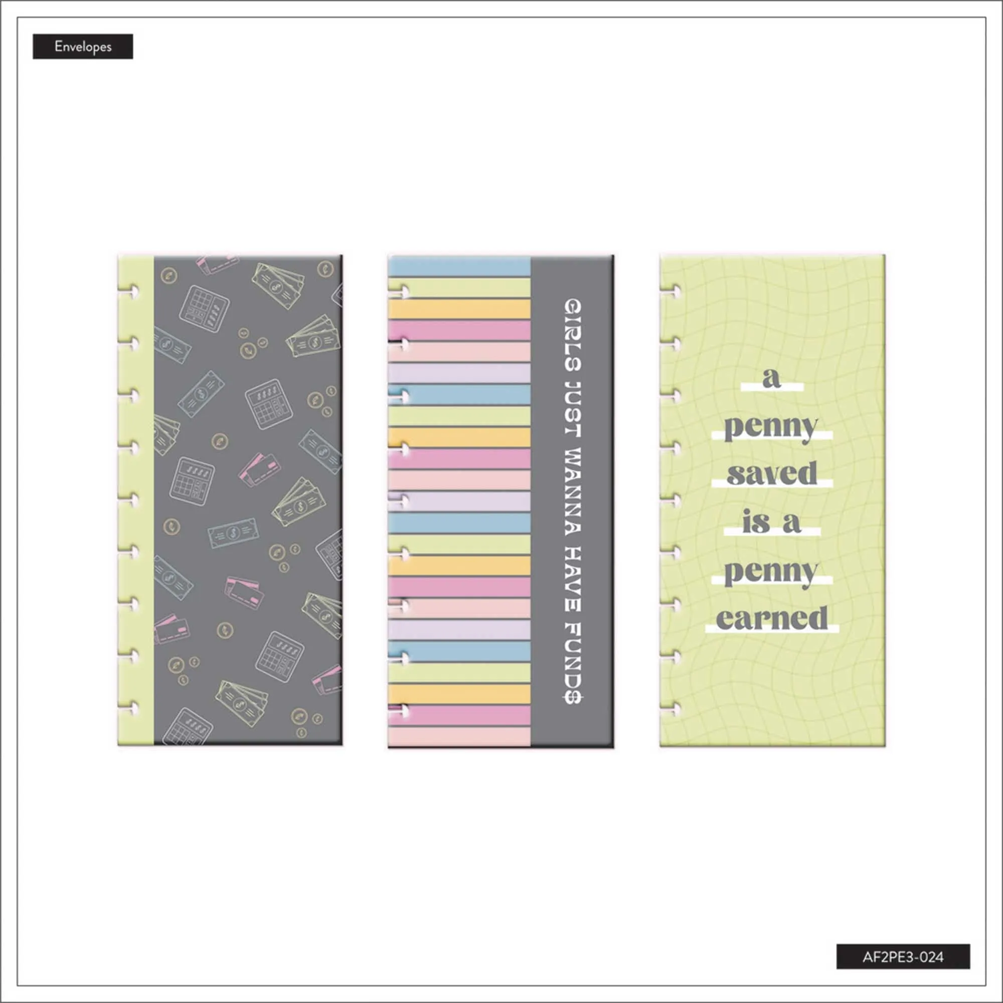 Happy Planner Bright Budget Envelopes - 3 Pack