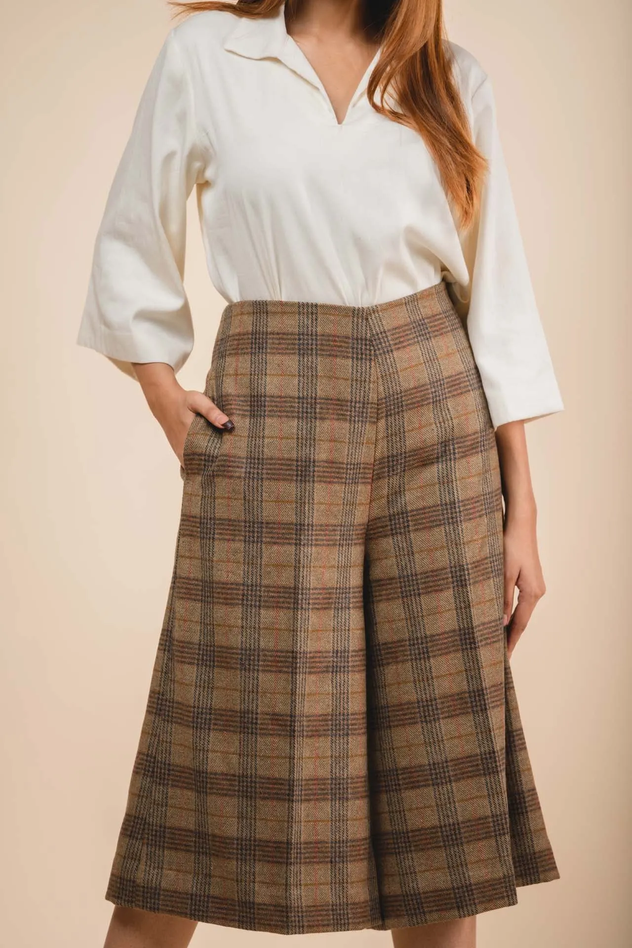 high waisted culottes