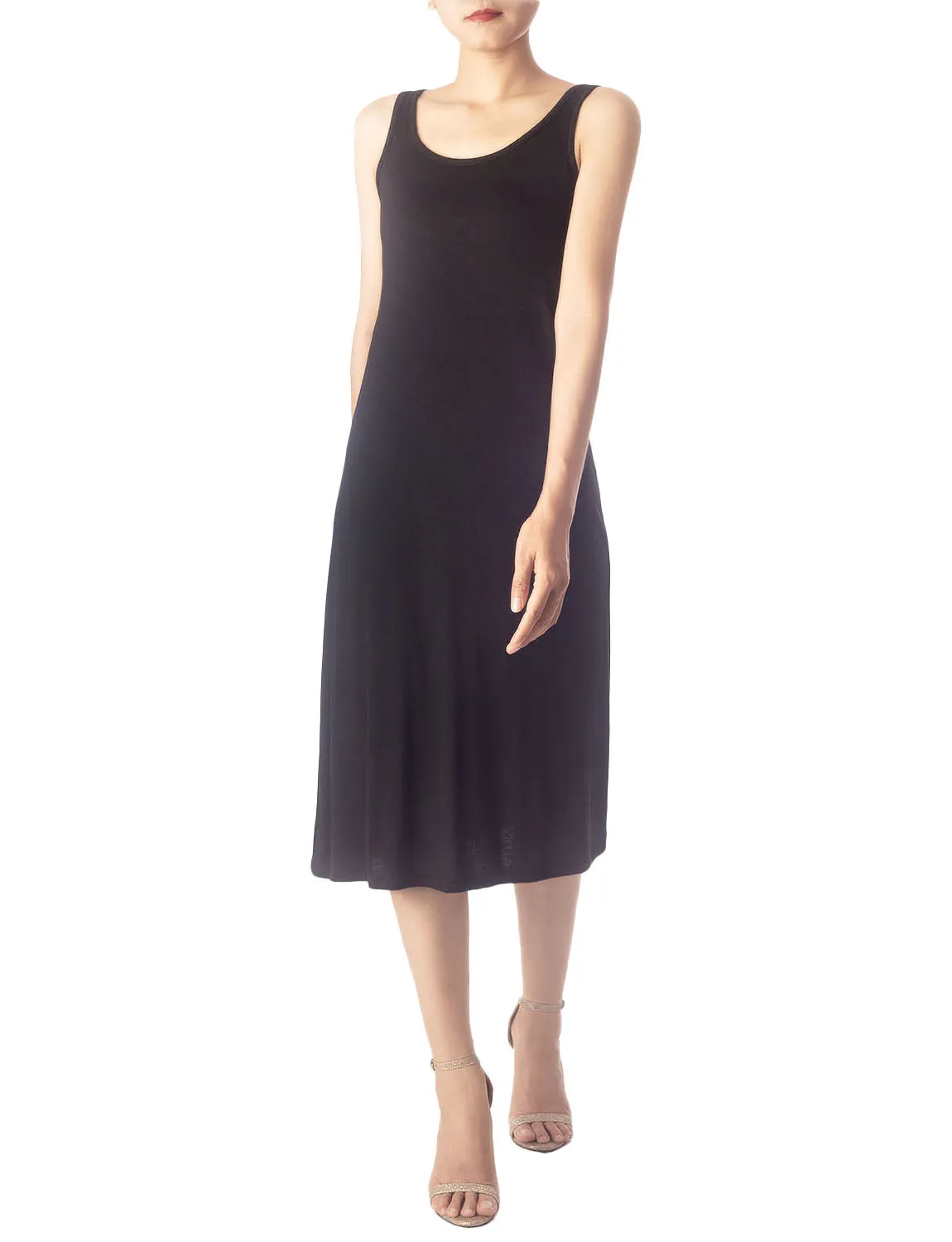 iB-iP Women's Modal Cozy Knee Length Straight Casual Full Slip