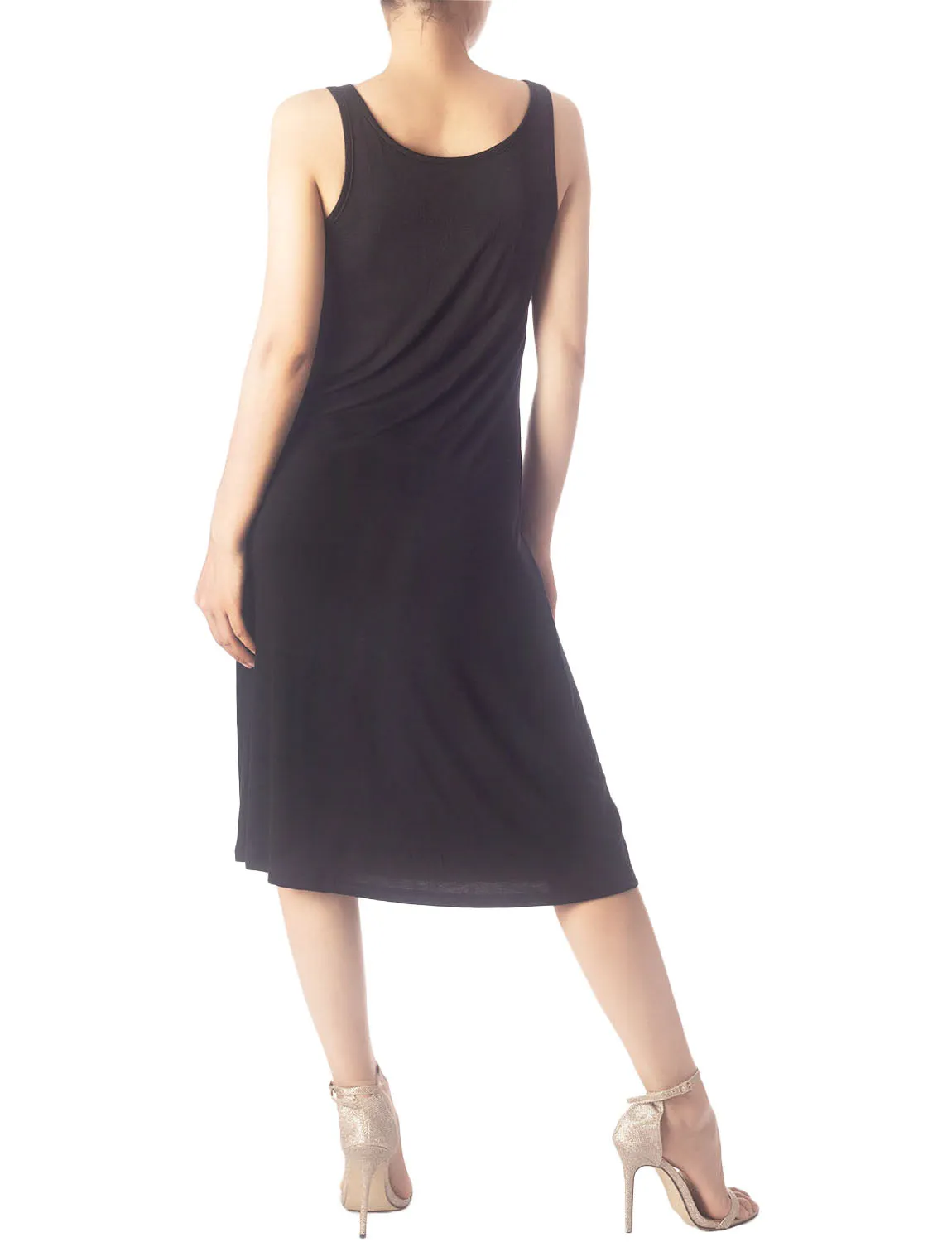 iB-iP Women's Modal Cozy Knee Length Straight Casual Full Slip