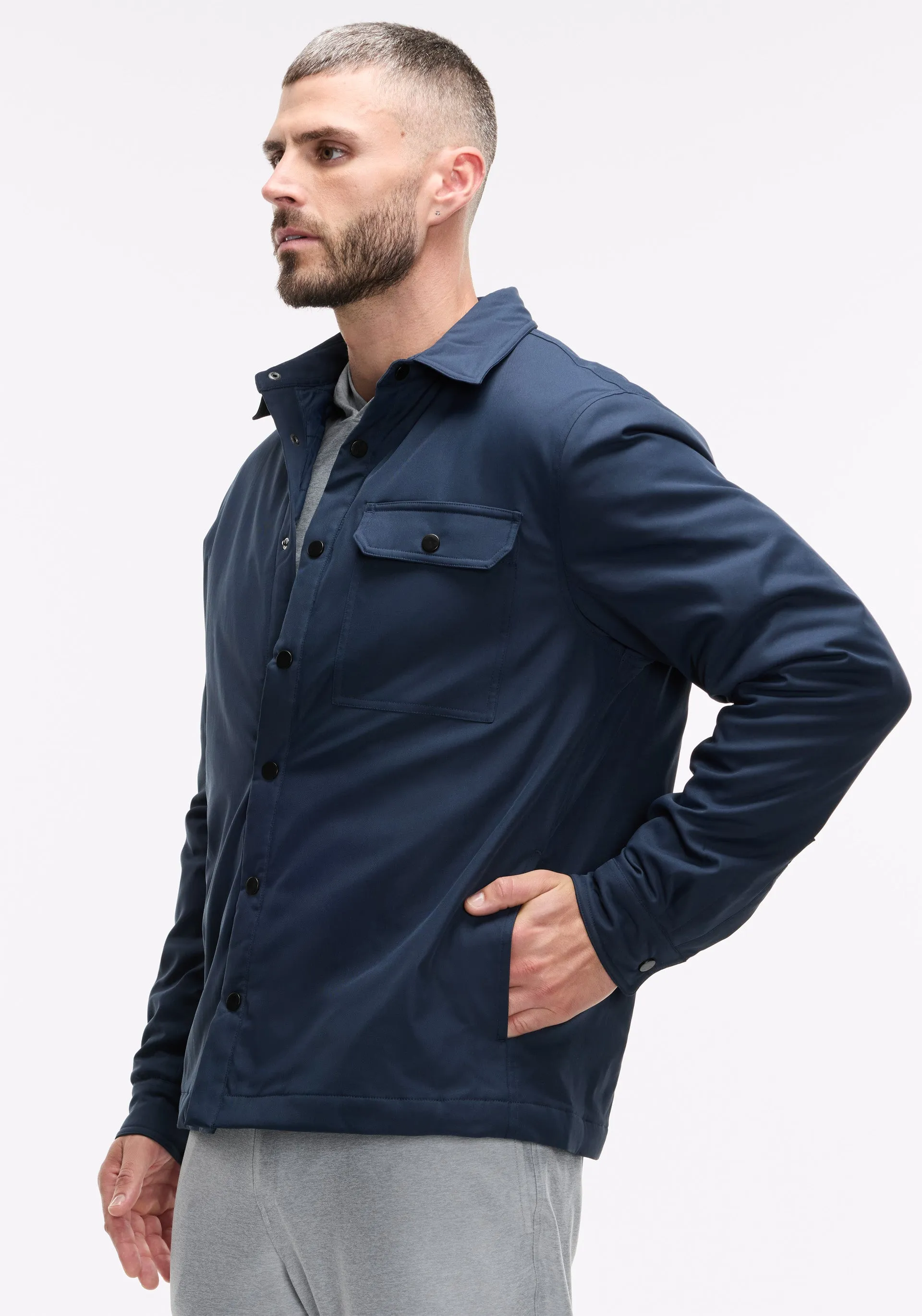 Insulated Snap-Front Overshirt