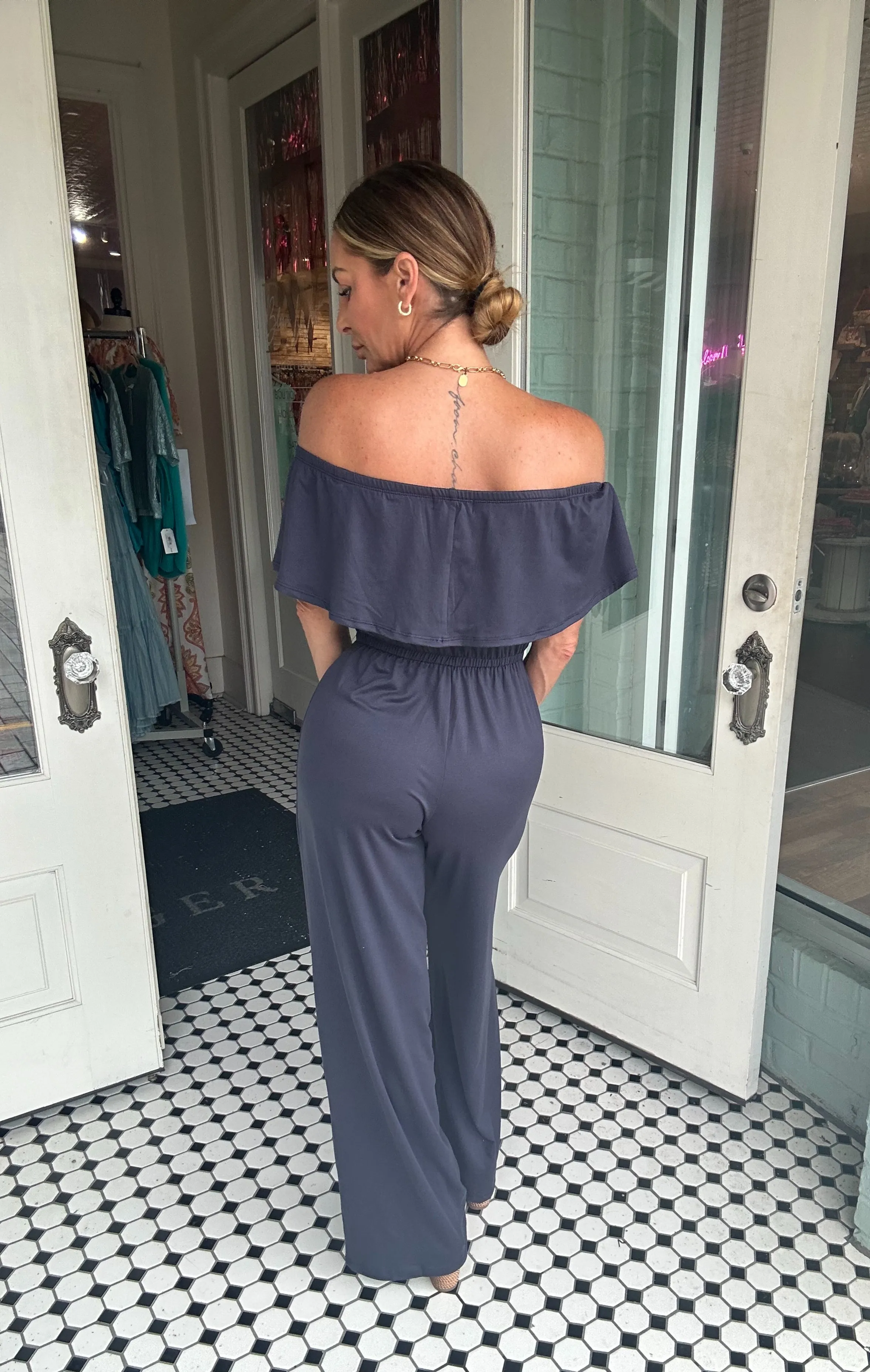 Ivy Popover Strapless Jumpsuit