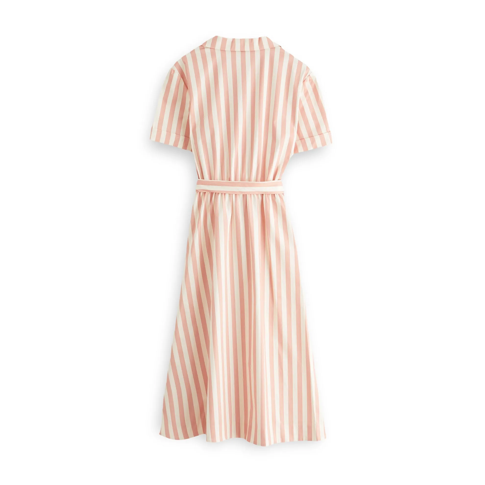 J. Peterman Women's Collared Button-Front Striped Day Dress