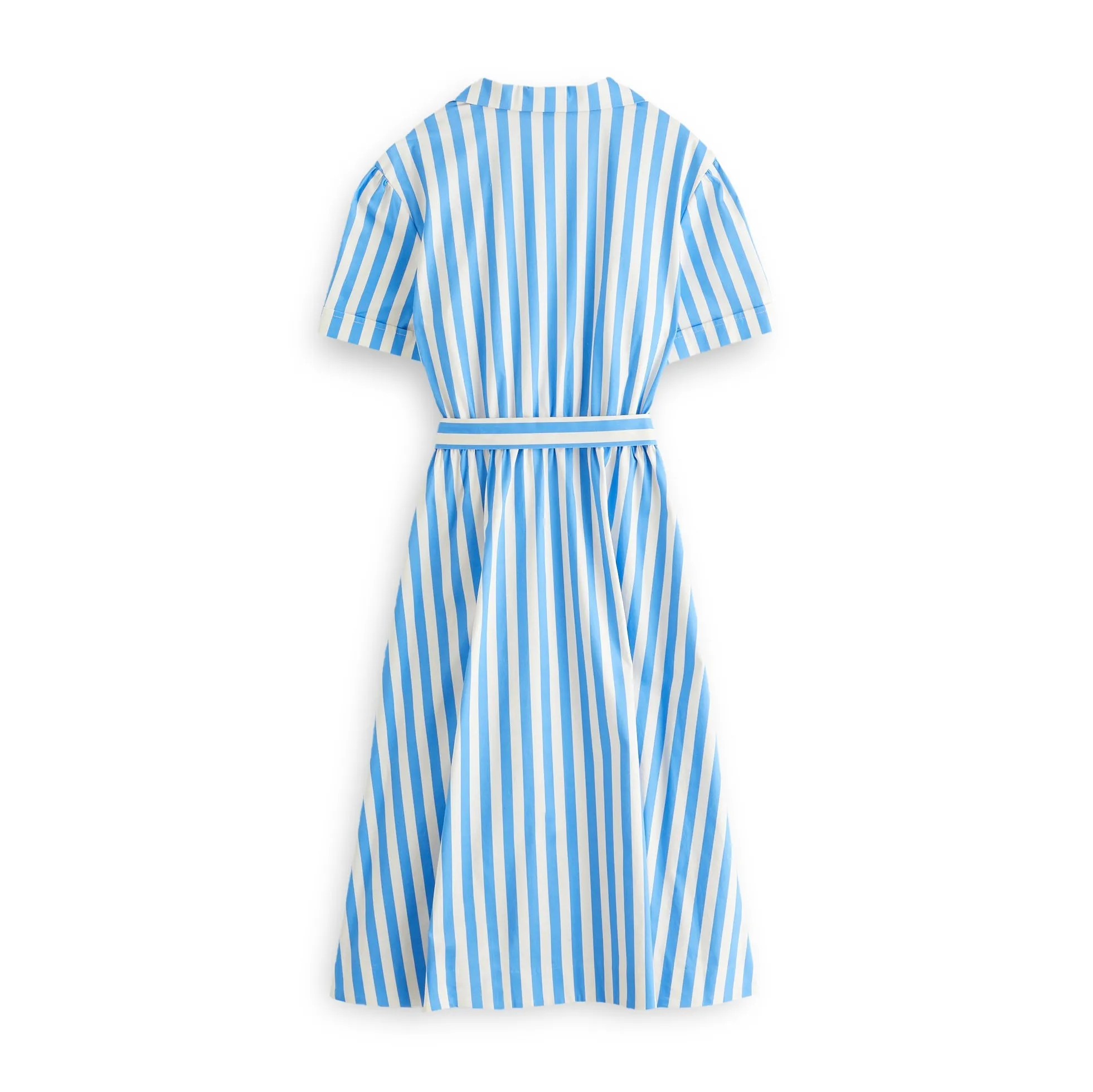 J. Peterman Women's Collared Button-Front Striped Day Dress