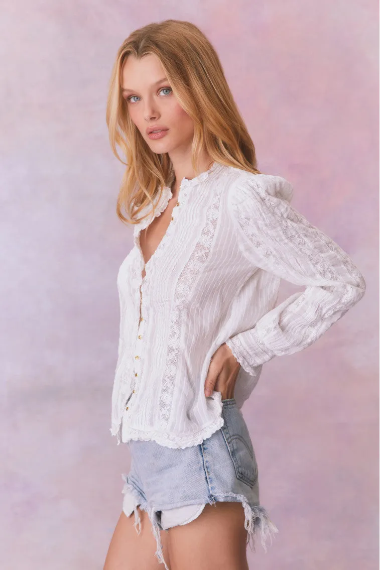 Jacque Cotton Blouse Top