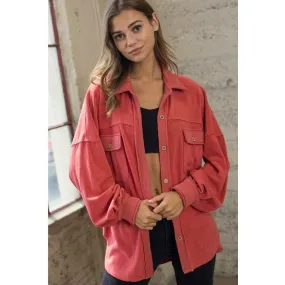 Jenna Oversized Lipstick Shacket