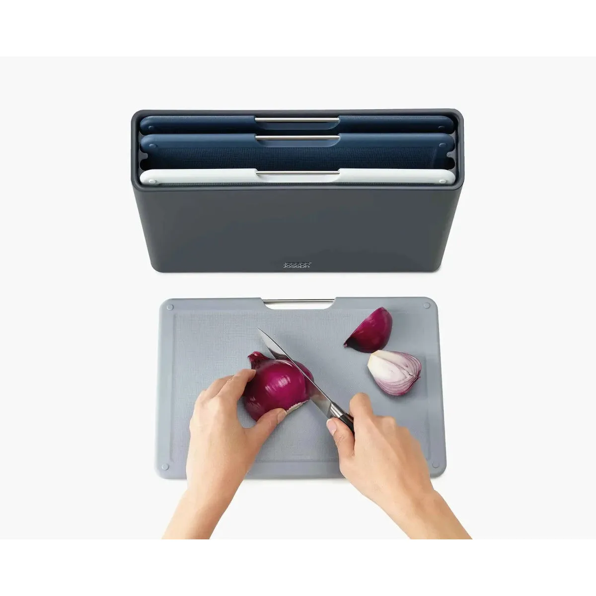 Joseph Joseph Folio 4-pieceChopping Board Set Grey