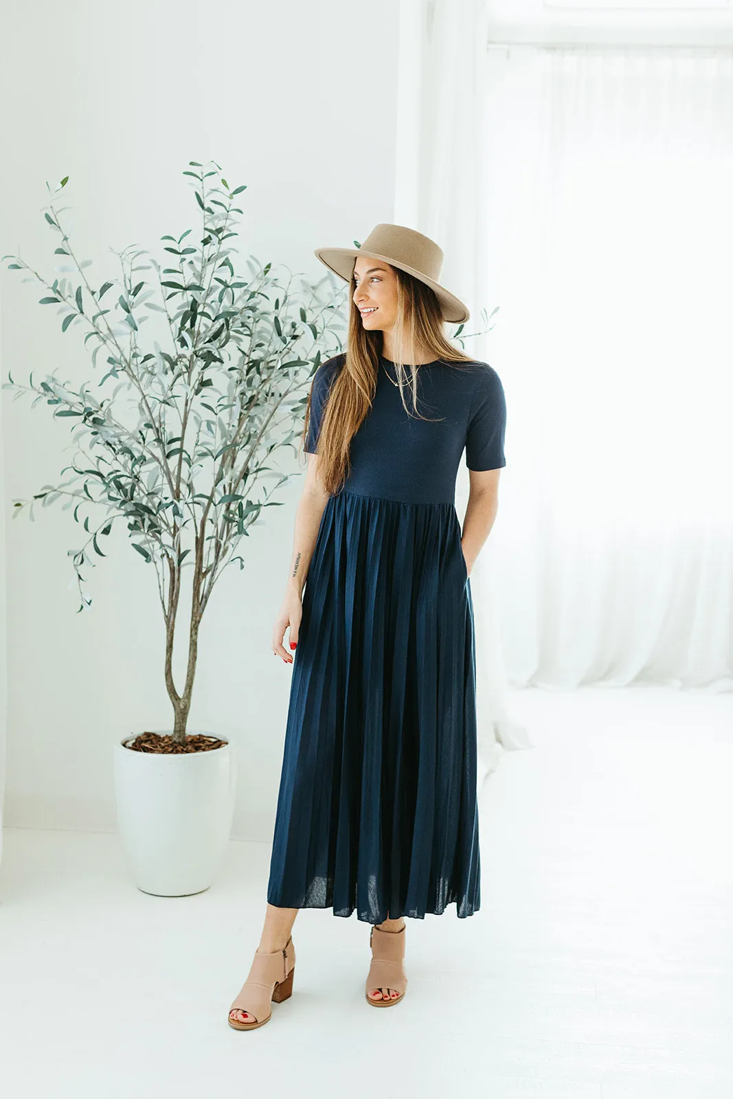 Joyce Pleated Dress