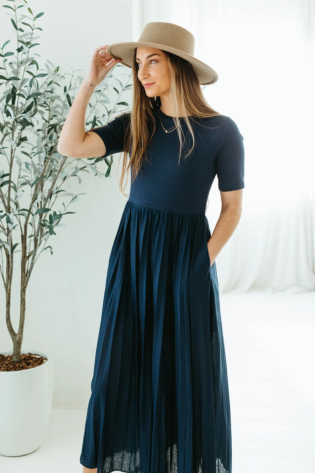 Joyce Pleated Dress