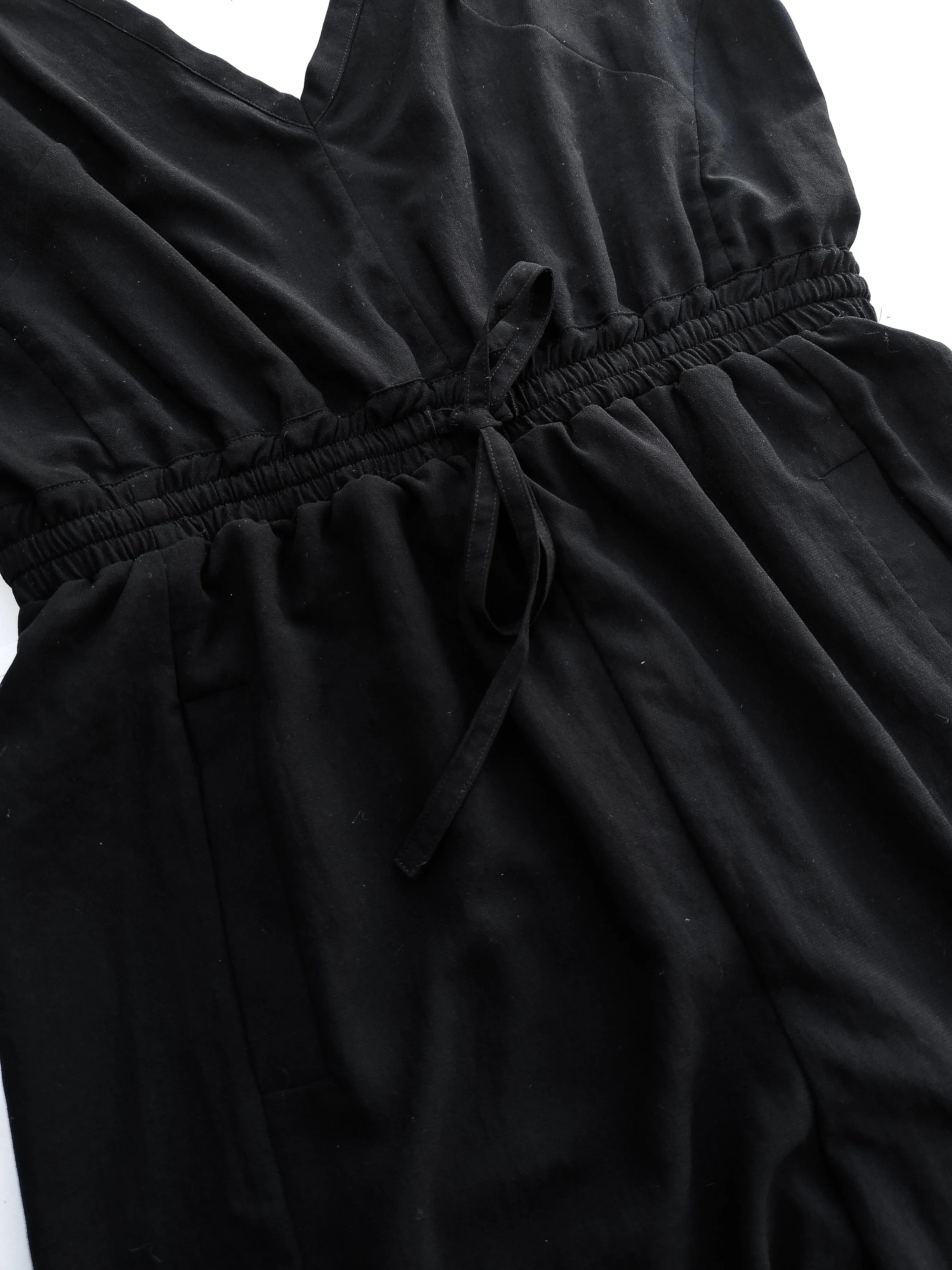 JUMPSUIT-ELASTIC WAIST - black