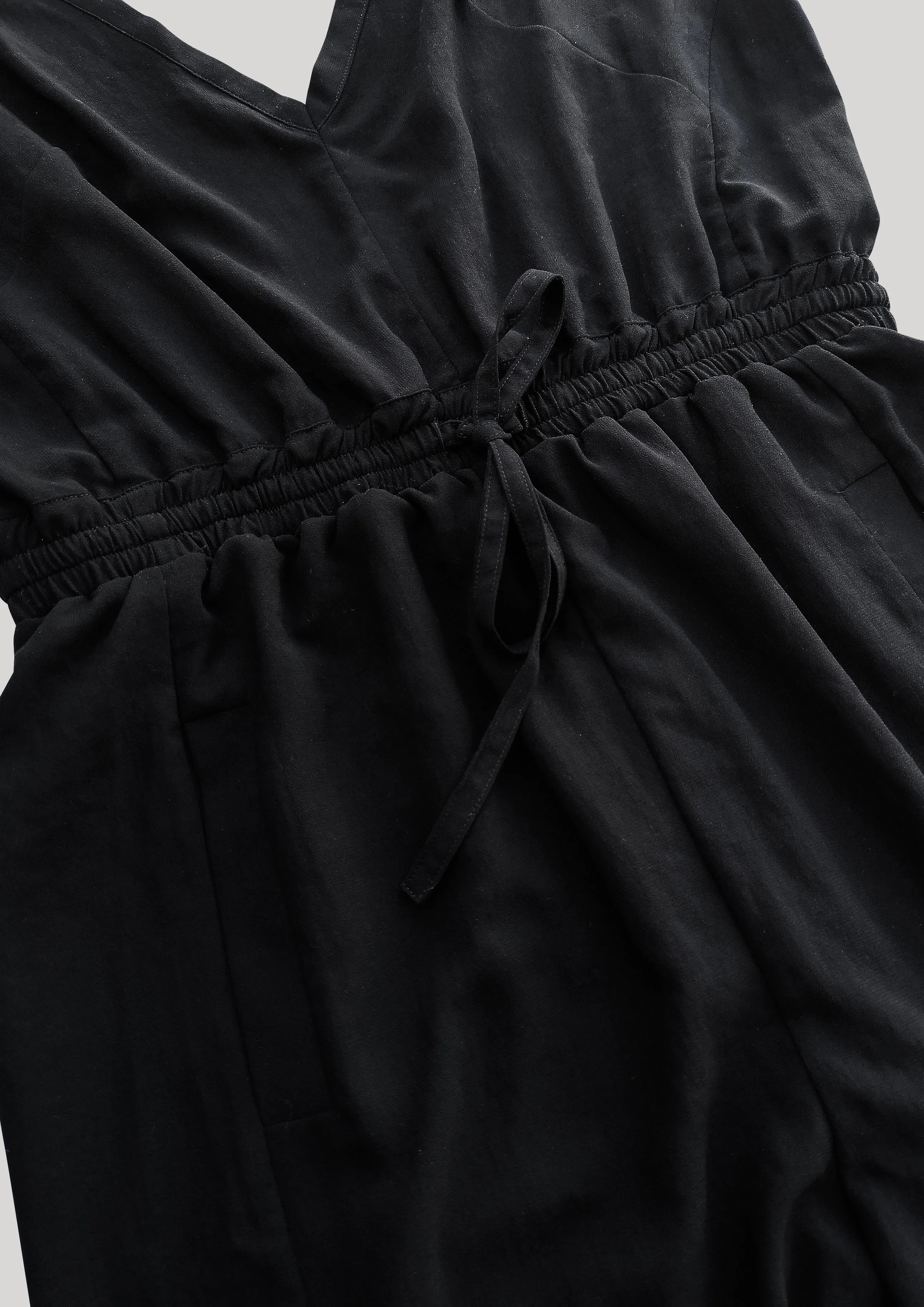 JUMPSUIT-ELASTIC WAIST - black