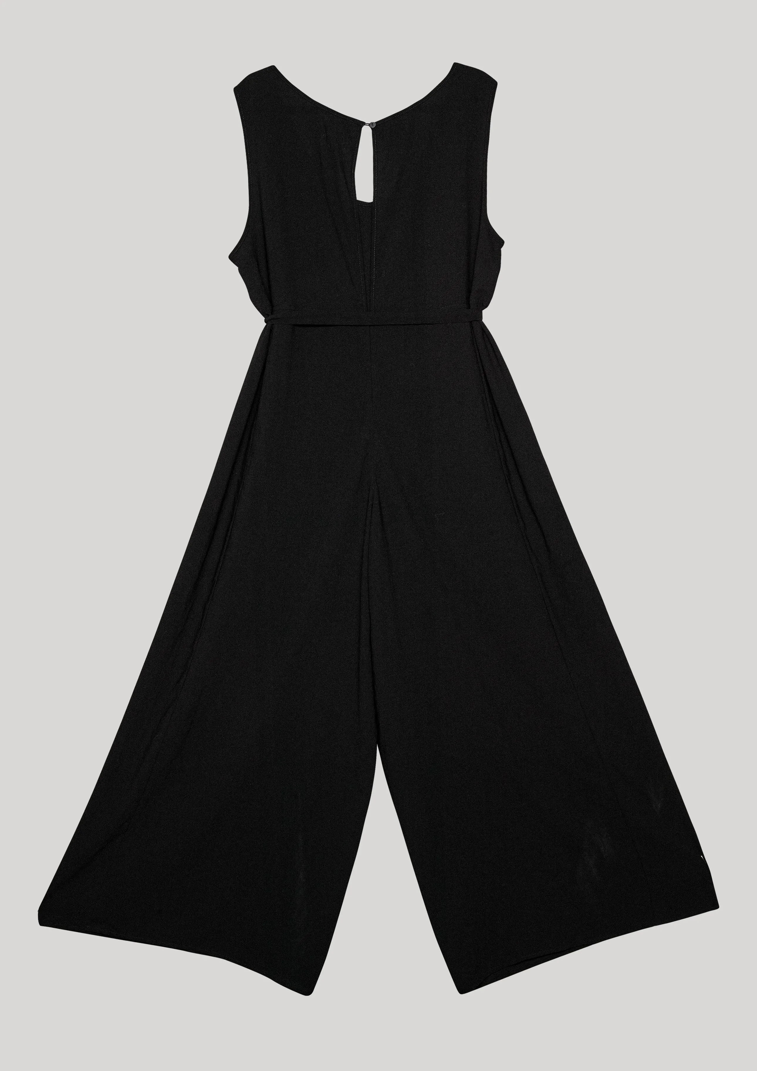 JUMPSUIT WIDE - black plain