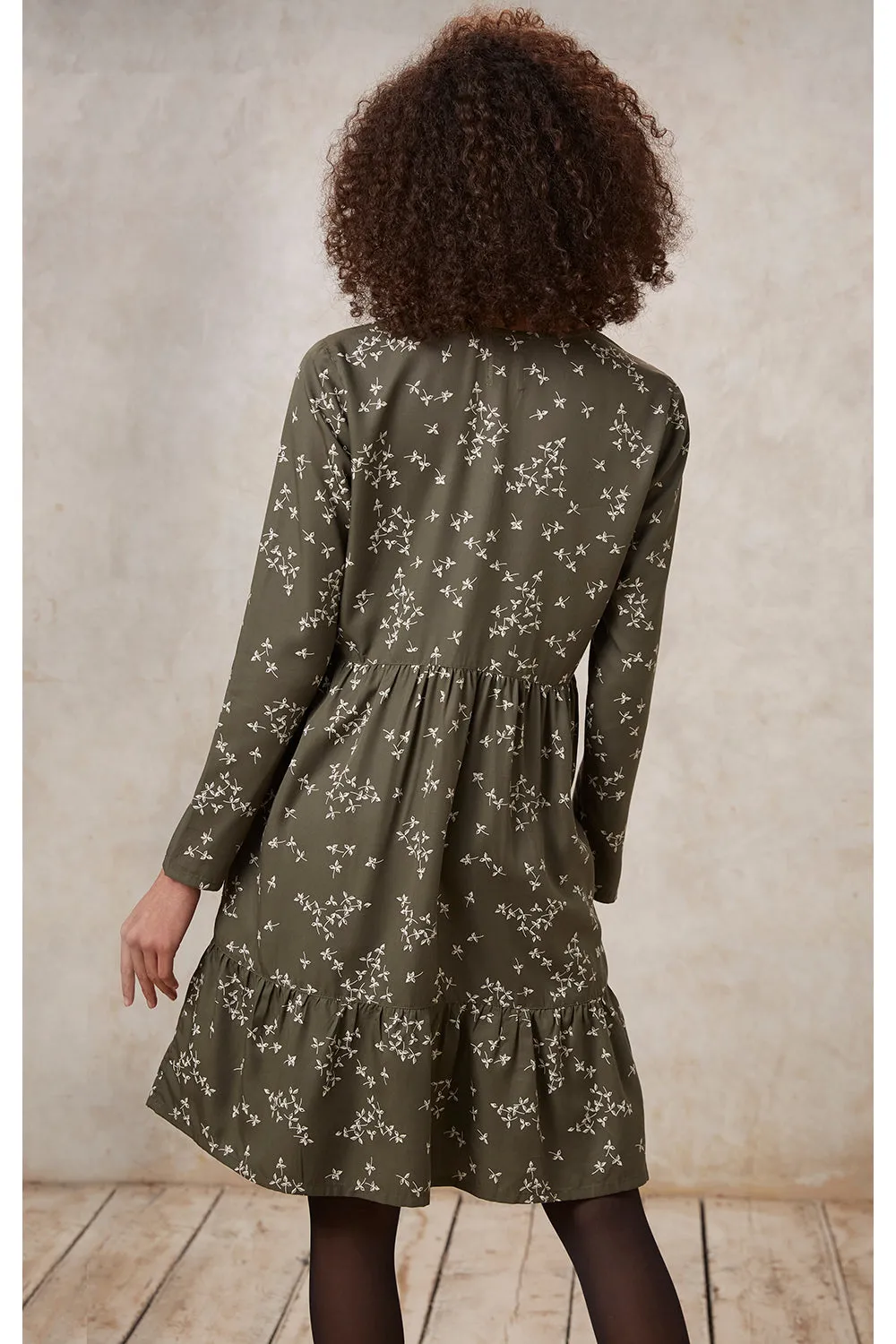 Juno Leaf Midi Dress