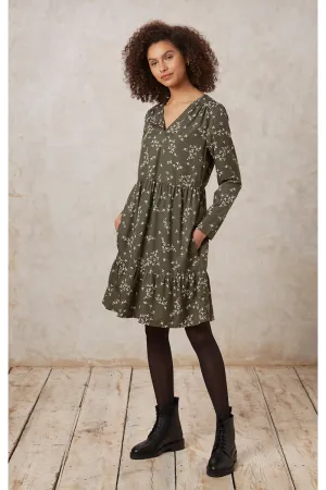 Juno Leaf Midi Dress