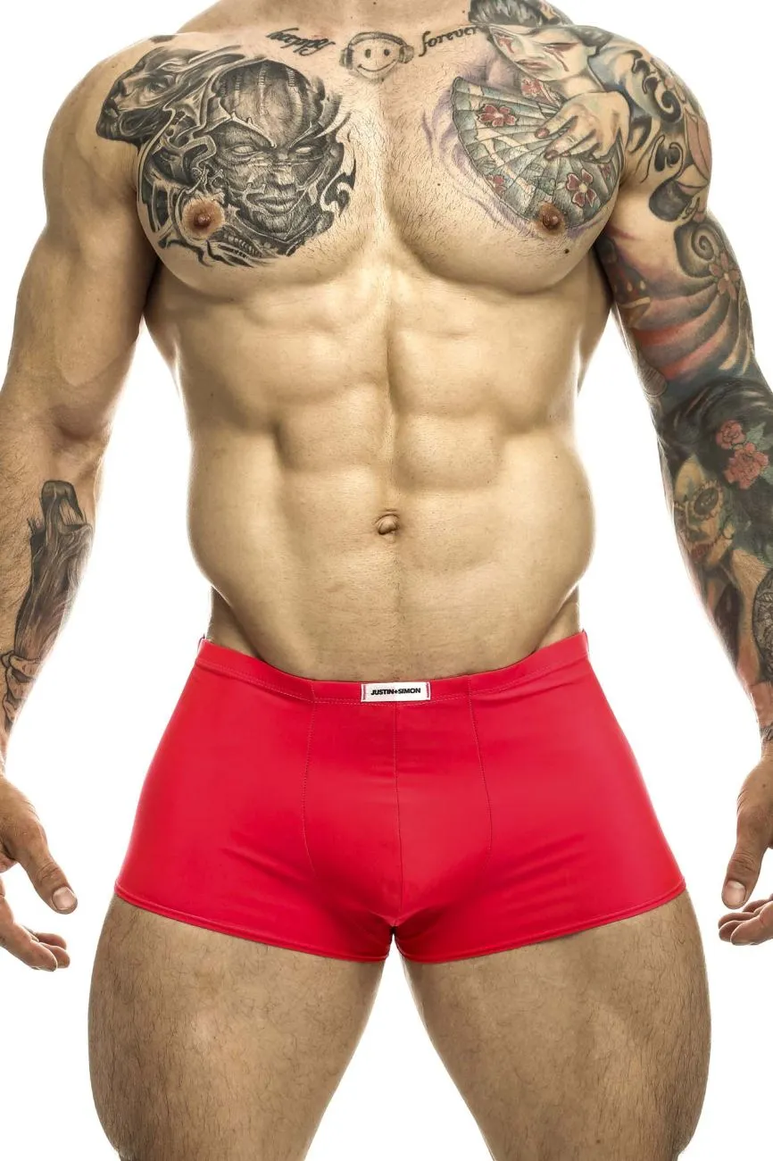 JUSTIN SIMON XSJ08 Classic Trunks Color Coral