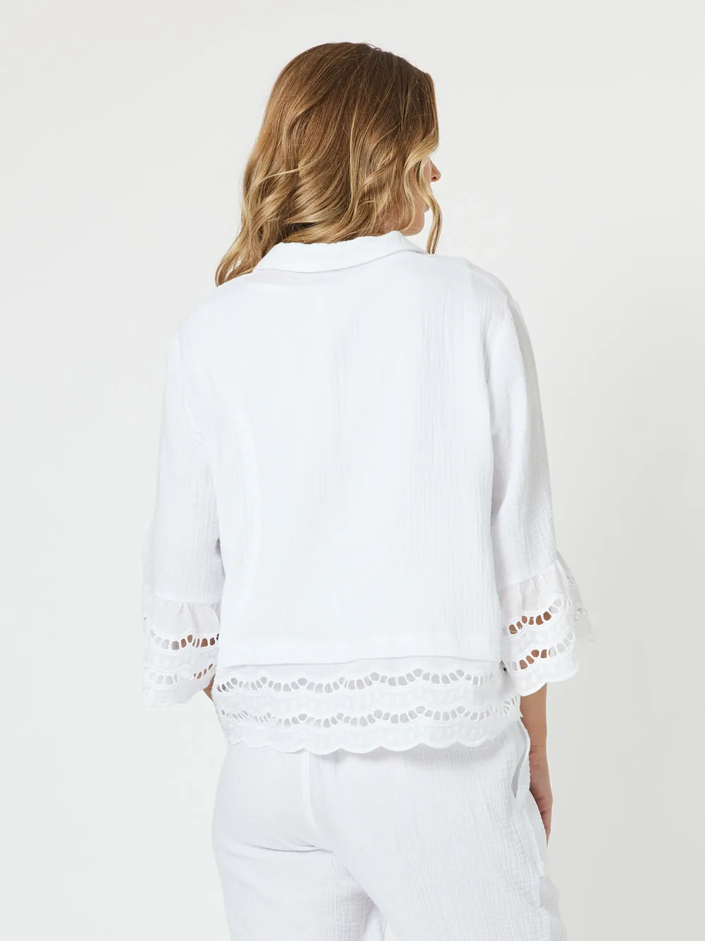 Libby Byron Cotton Shirt - White