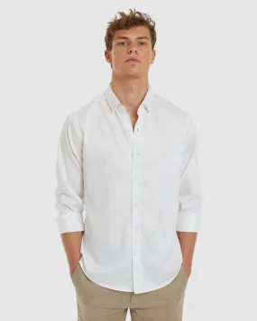 London-Slim Formal White Non Iron Cotton Shirt