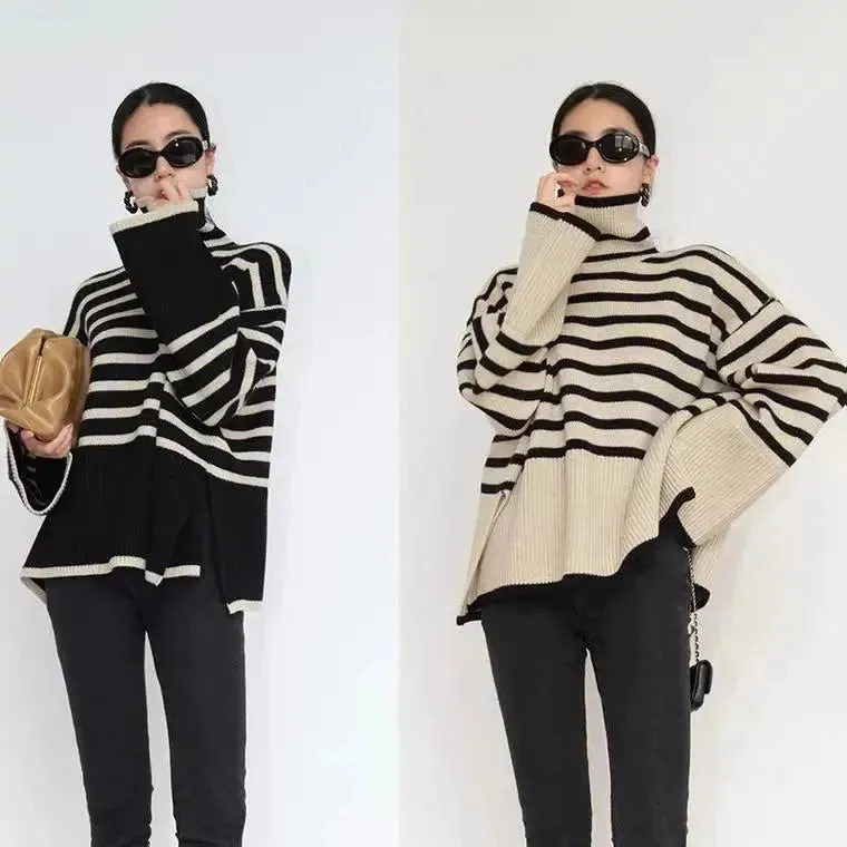 Loose Slit Design Sweater