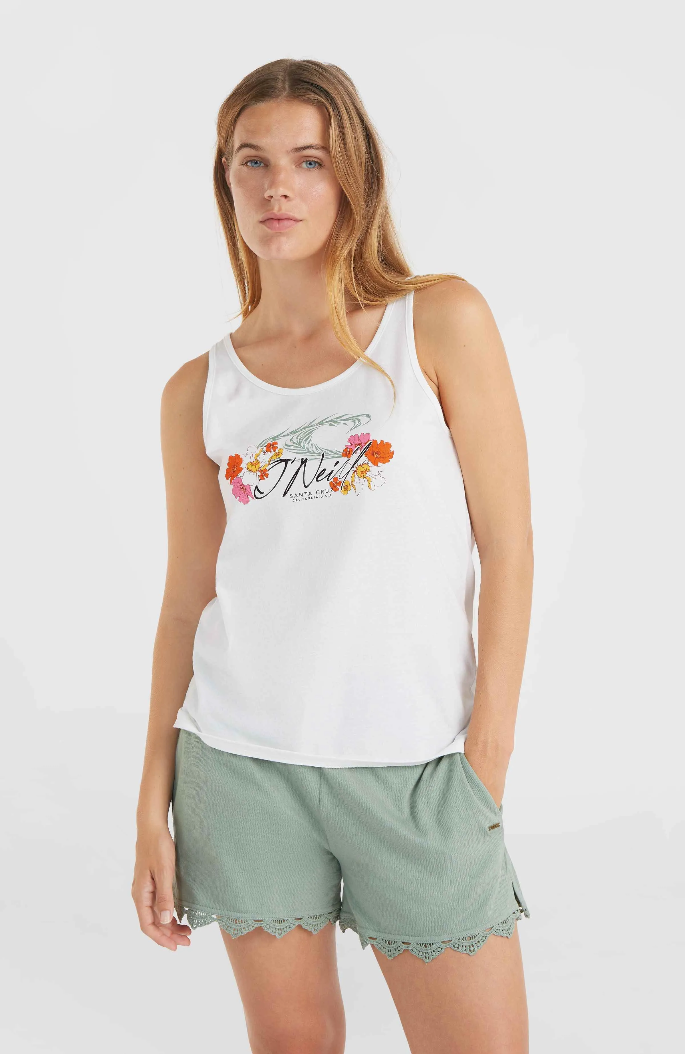 Luana Graphic Tank Top | Snow White