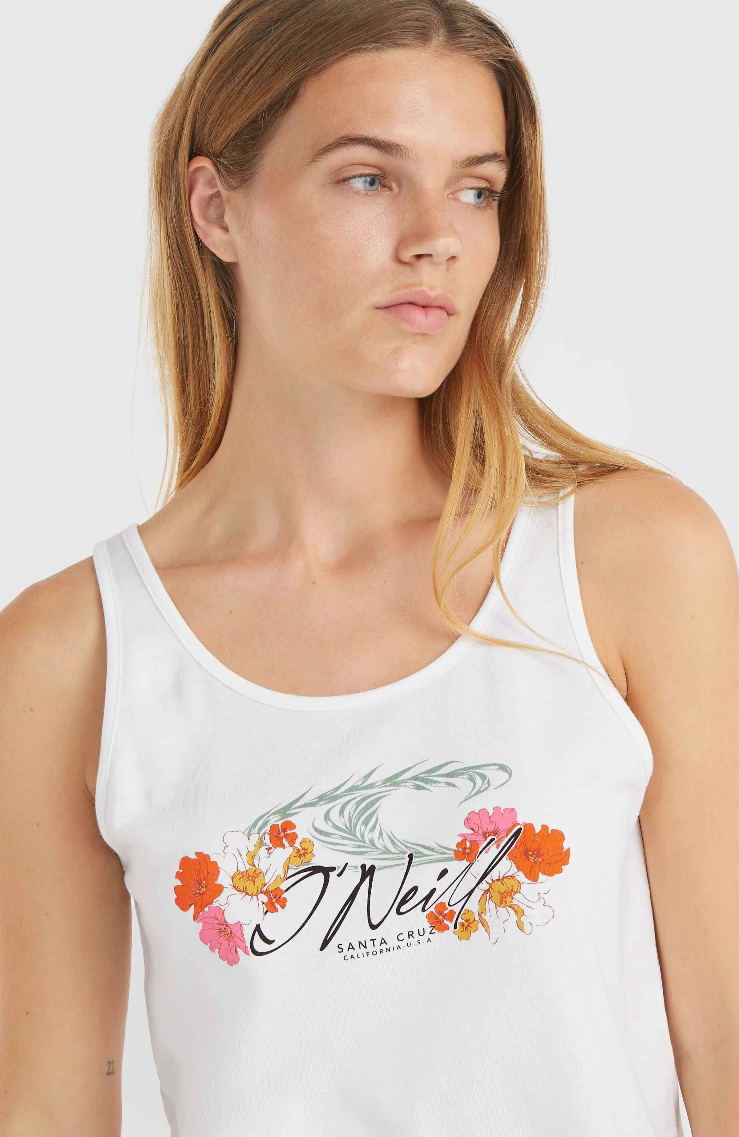 Luana Graphic Tank Top | Snow White