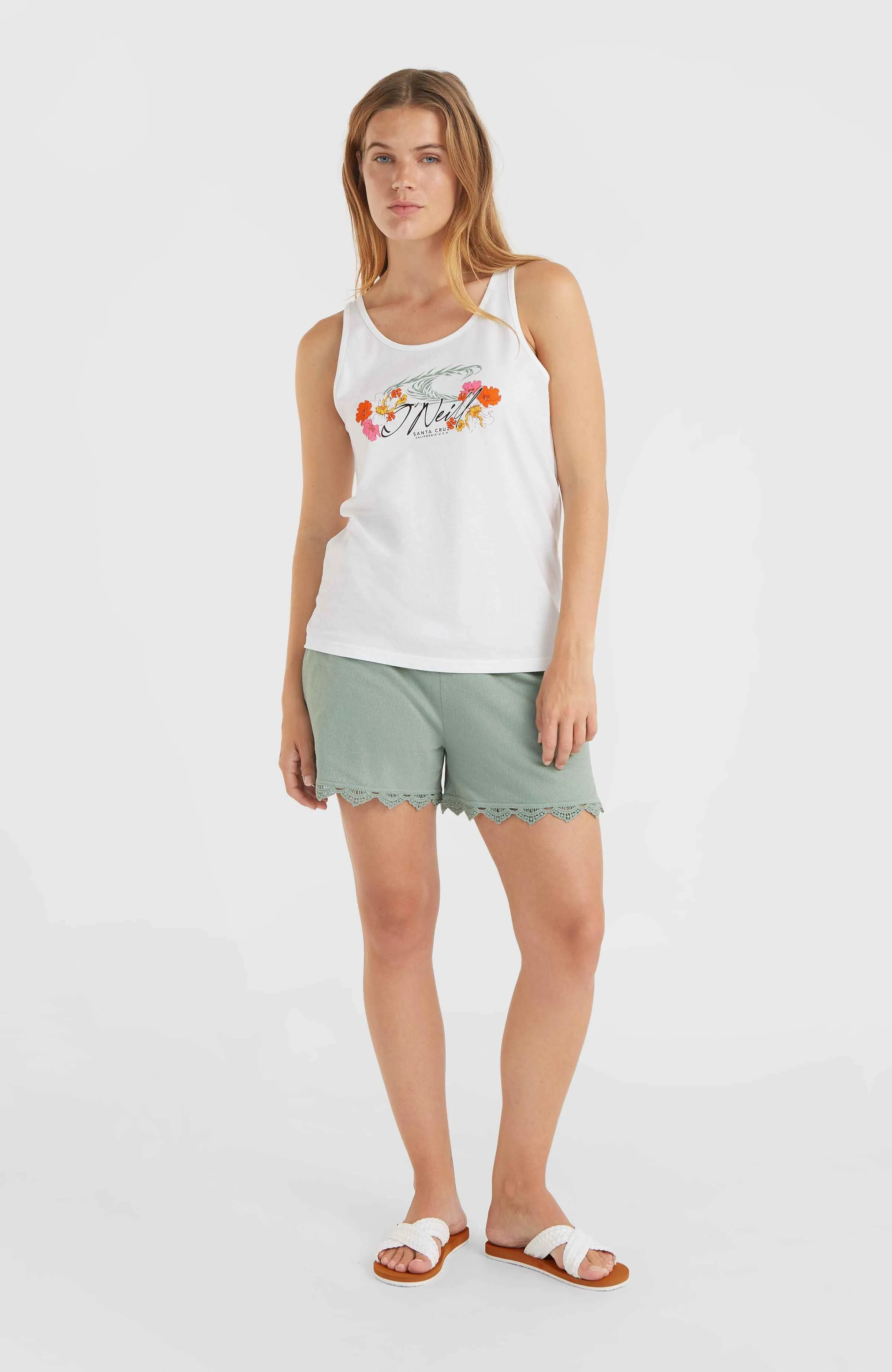 Luana Graphic Tank Top | Snow White