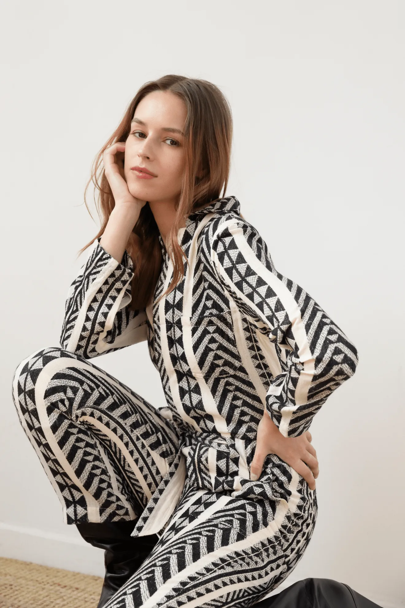 Lydia B&W Jumpsuit