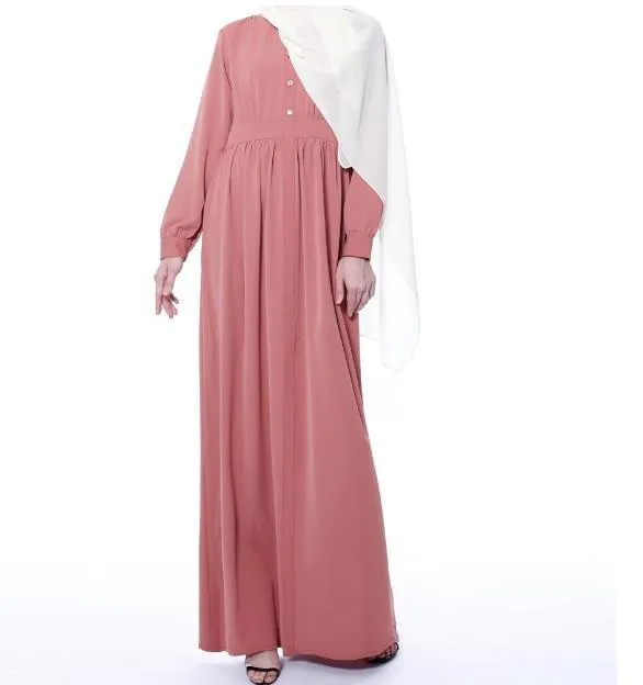 MA019 Pocket Abaya WIth Button Nursing Friendly