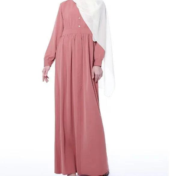 MA019 Pocket Abaya WIth Button Nursing Friendly