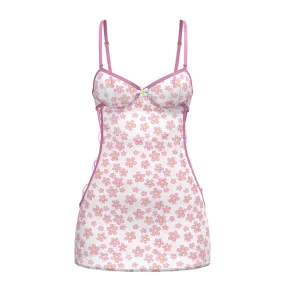 Magic Silk Daisy Dress & Tanga Set Daisy Print