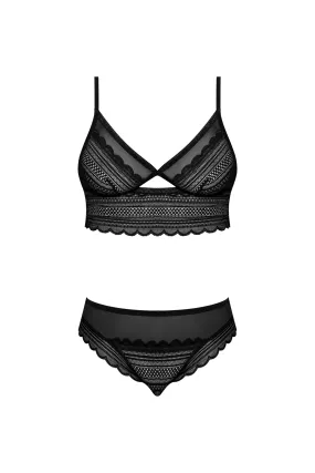 Magic Silk Modern Romance Bralette & Hipster Black