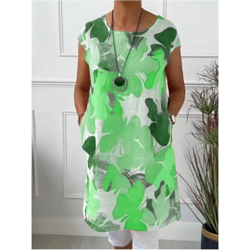 MAREE™ | COMFORTABLE DRESS WITH BUTTERFLY PRINT