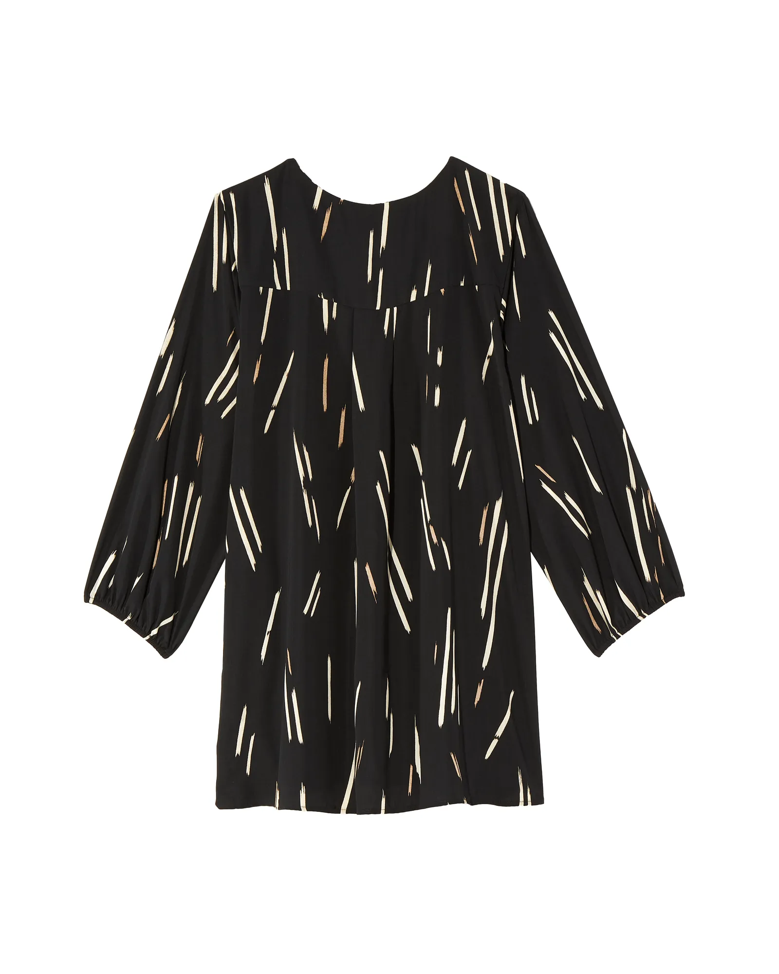 Maria 3/4 Balloon Sleeve Blouse | Black / White