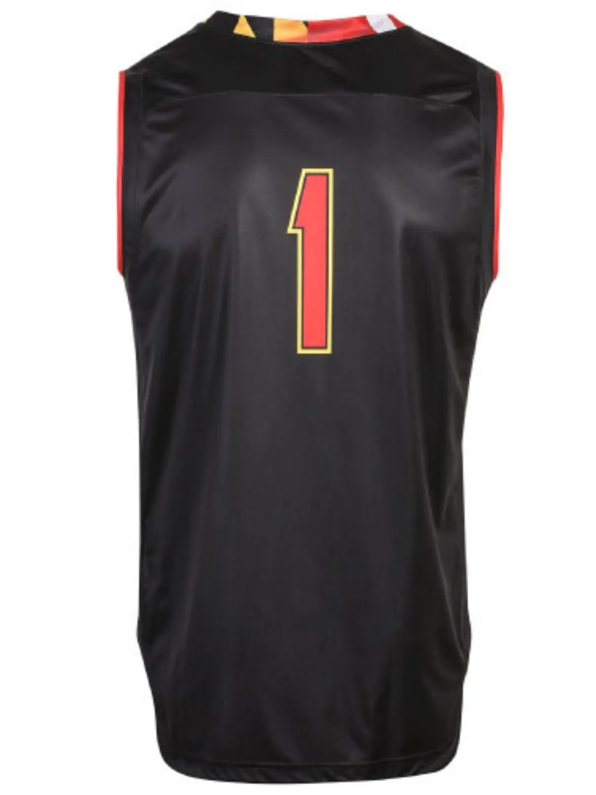 Maryland Terrapins Under Armour Basketball Replica #1 Black Jersey