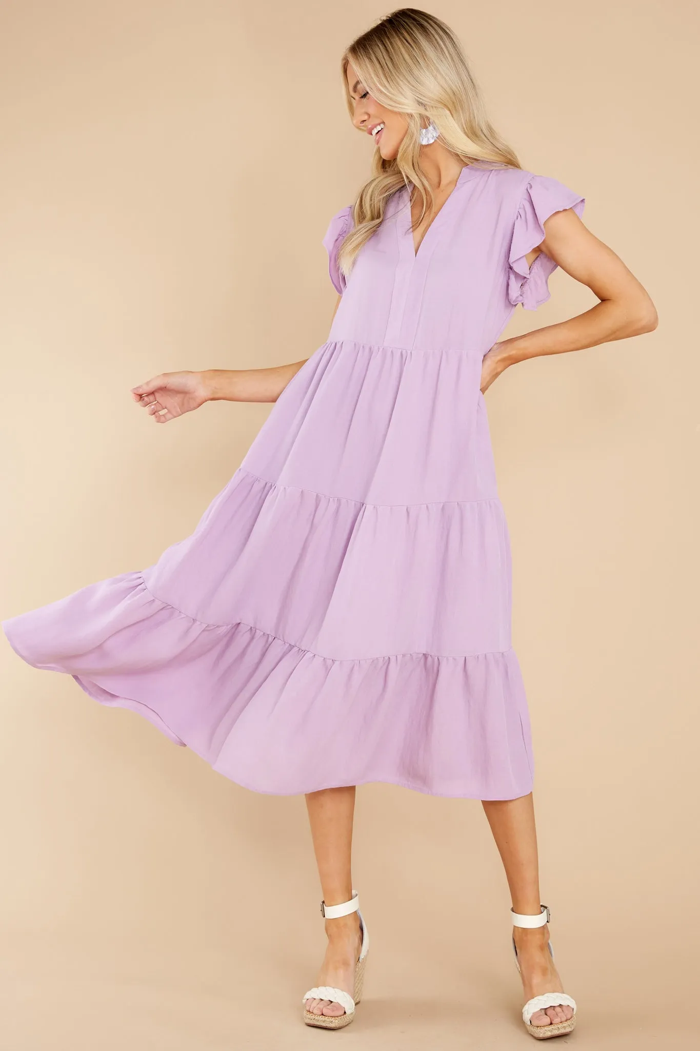 Meaningful Ways Lavender Midi Dress