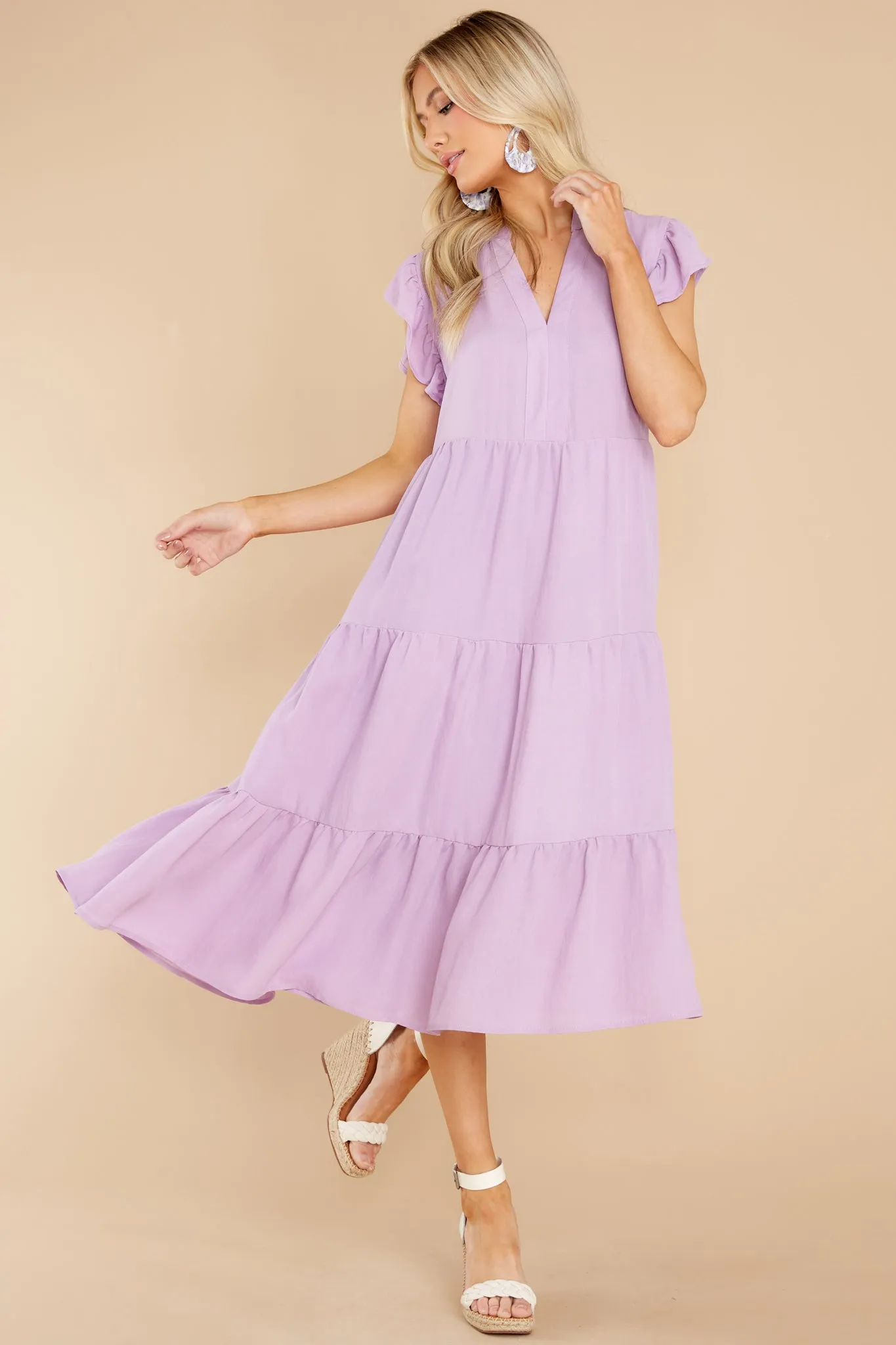 Meaningful Ways Lavender Midi Dress