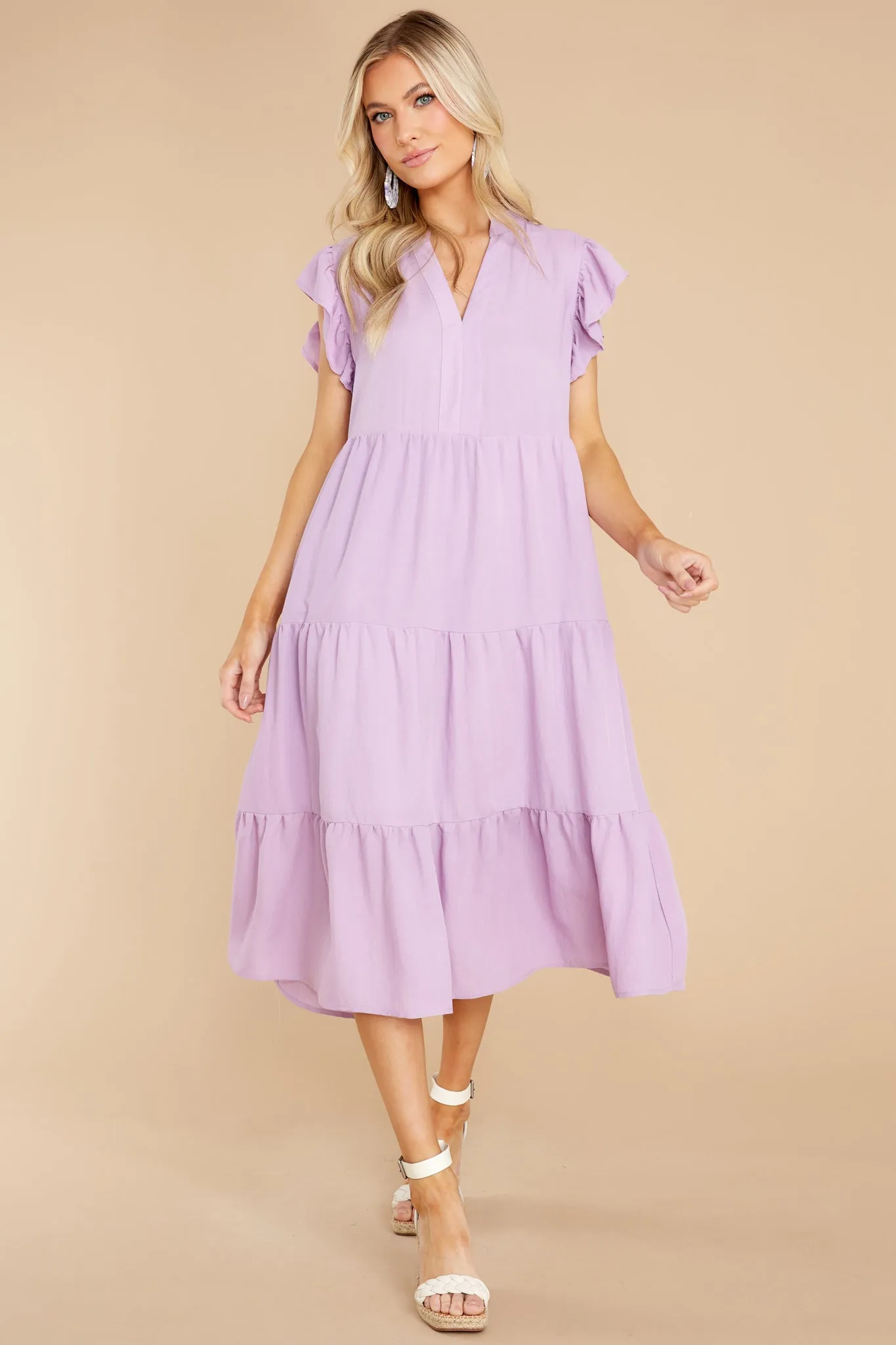 Meaningful Ways Lavender Midi Dress