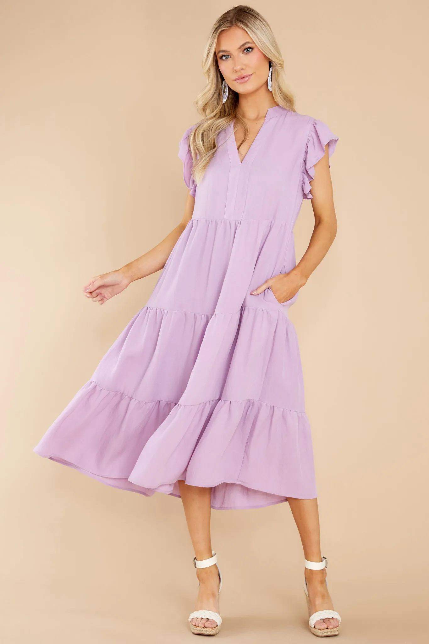 Meaningful Ways Lavender Midi Dress