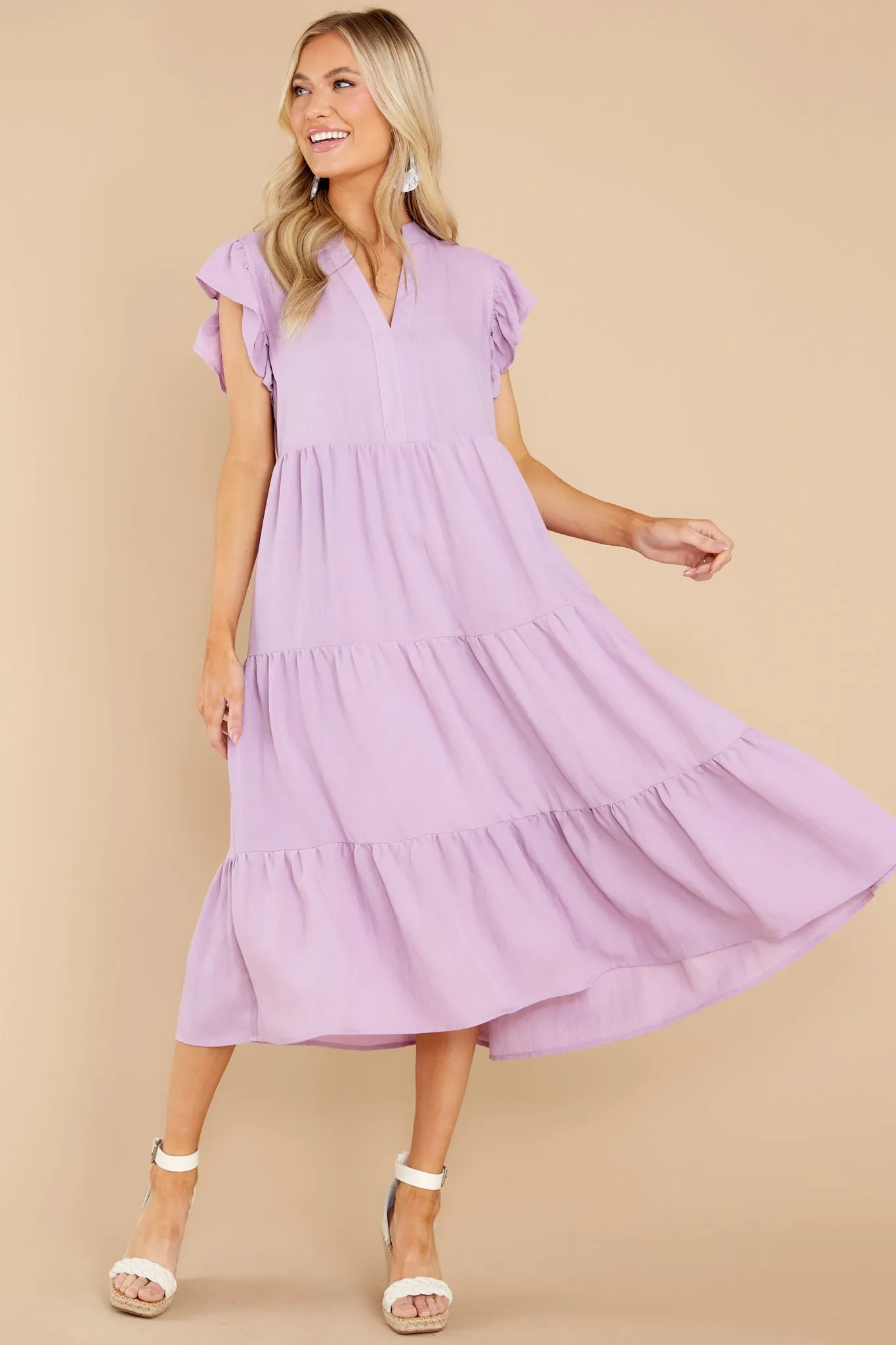 Meaningful Ways Lavender Midi Dress