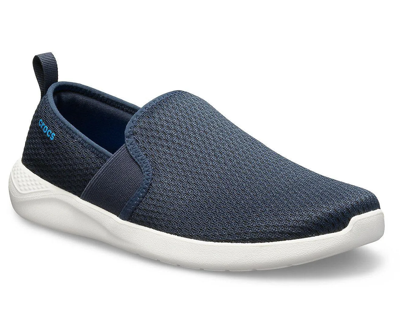 Men LiteRide Mesh Slip-On - Navy/ White