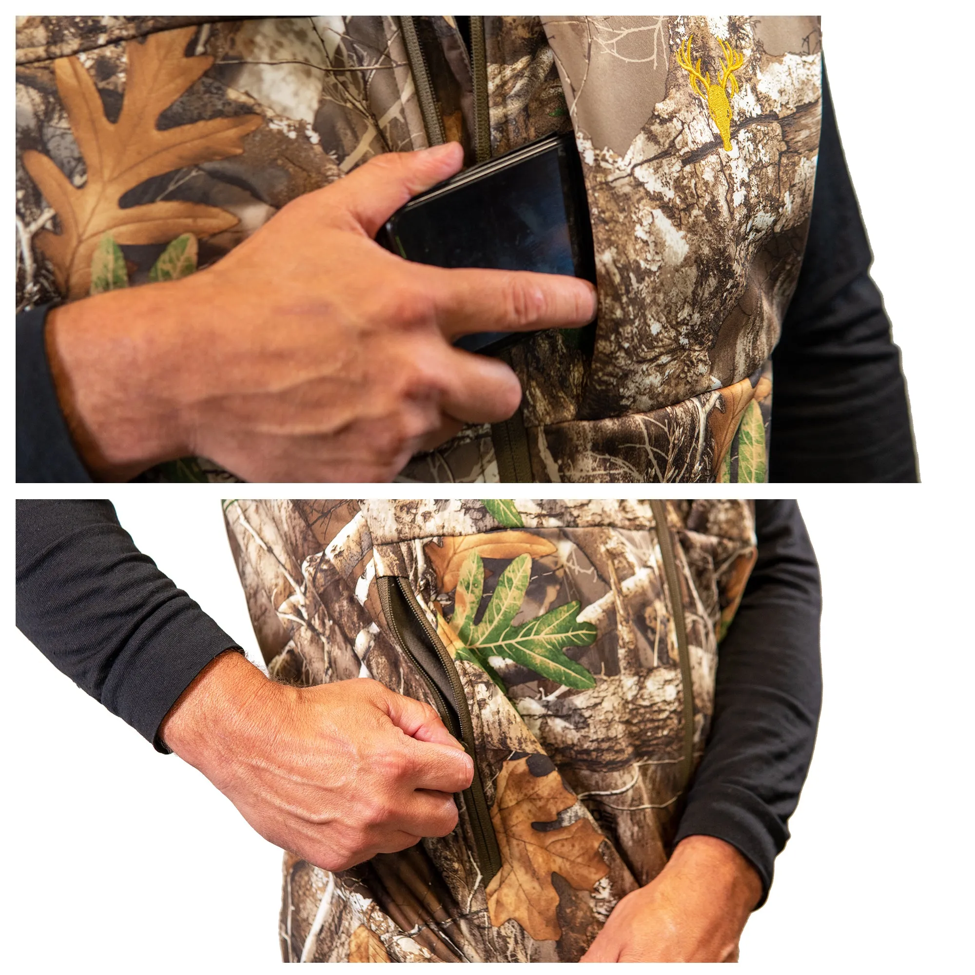 Men’s Camo Hunting Softshell Vest