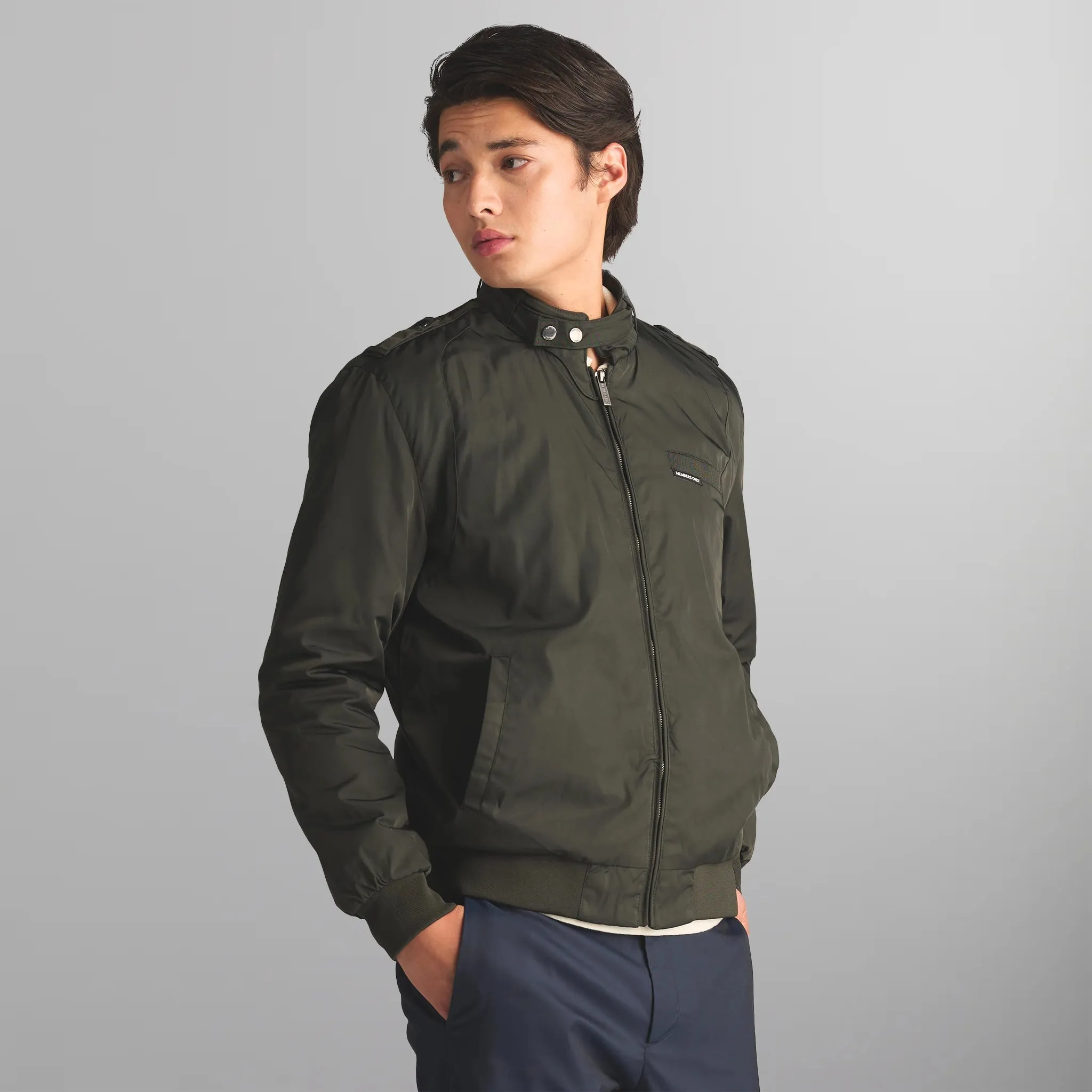 Men's Iconic Racer Quilted Lining Jacket