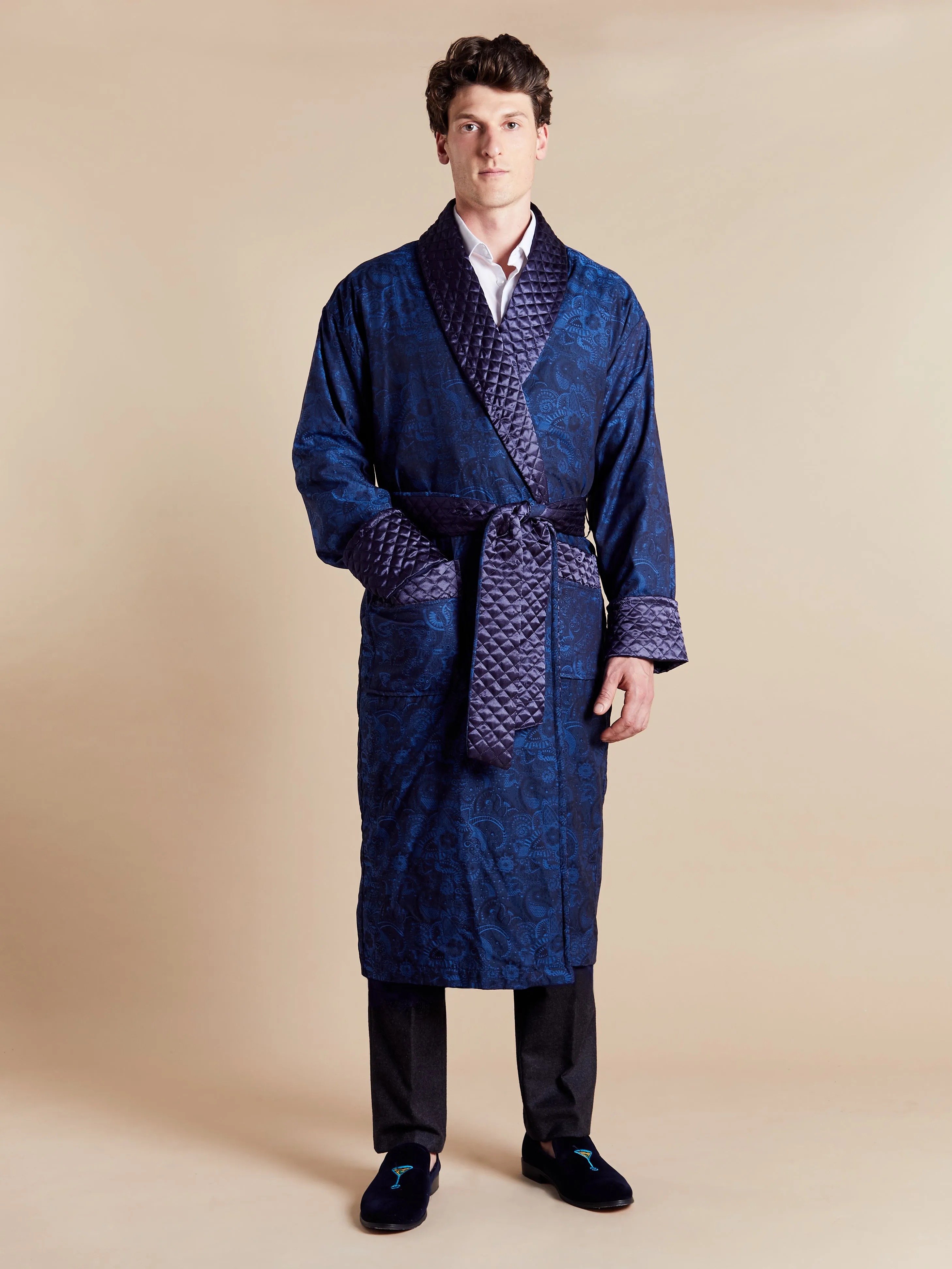 Men's Long Smoking Jacket - Sherlock