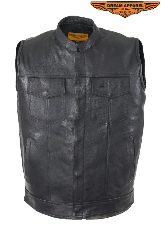 Men's Motorcycle Club Vest With Concealed Carry