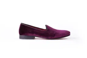 Men's Rosso Velvet Slip-On with Leather Sole (EX-134)