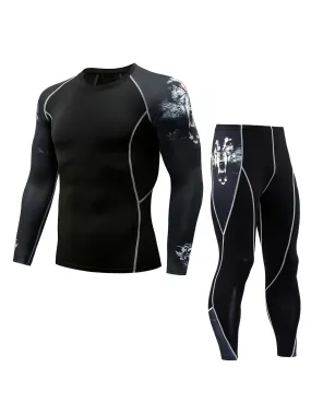 Men's Thermal Long Sleeves Long Pants Sports Underwear Set