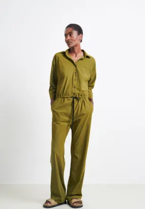 Mico Jumpsuit  Technical Jersey | Oliva green