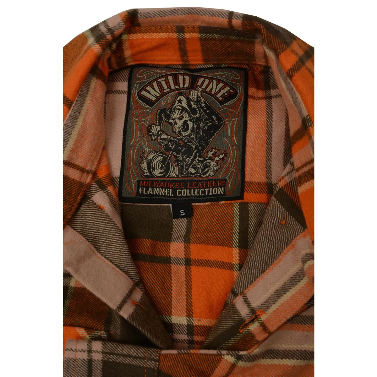 Milwaukee Leather  Men's 'Wild One' Brown/Orange Long Sleeve 10.5-Oz