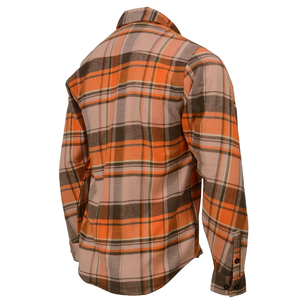 Milwaukee Leather  Men's 'Wild One' Brown/Orange Long Sleeve 10.5-Oz