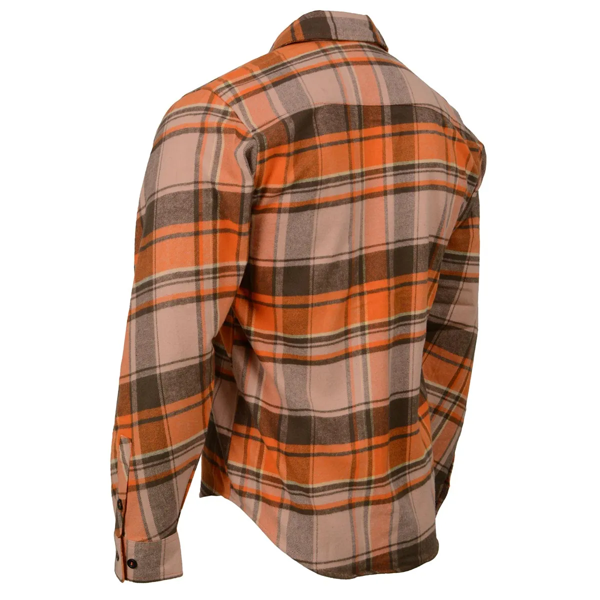 Milwaukee Leather  Men's 'Wild One' Brown/Orange Long Sleeve 10.5-Oz