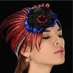 NA1009-Women fashion ladies hat with sequins & satin trim